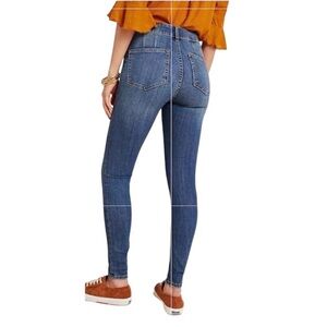Pilcro & The Letterpress High Rise Denim Legging Medium Blue Wash Size 29 EUC